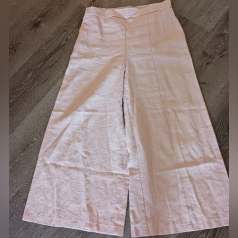 Bec & Bridge Ramie wide leg crop pants NWOT